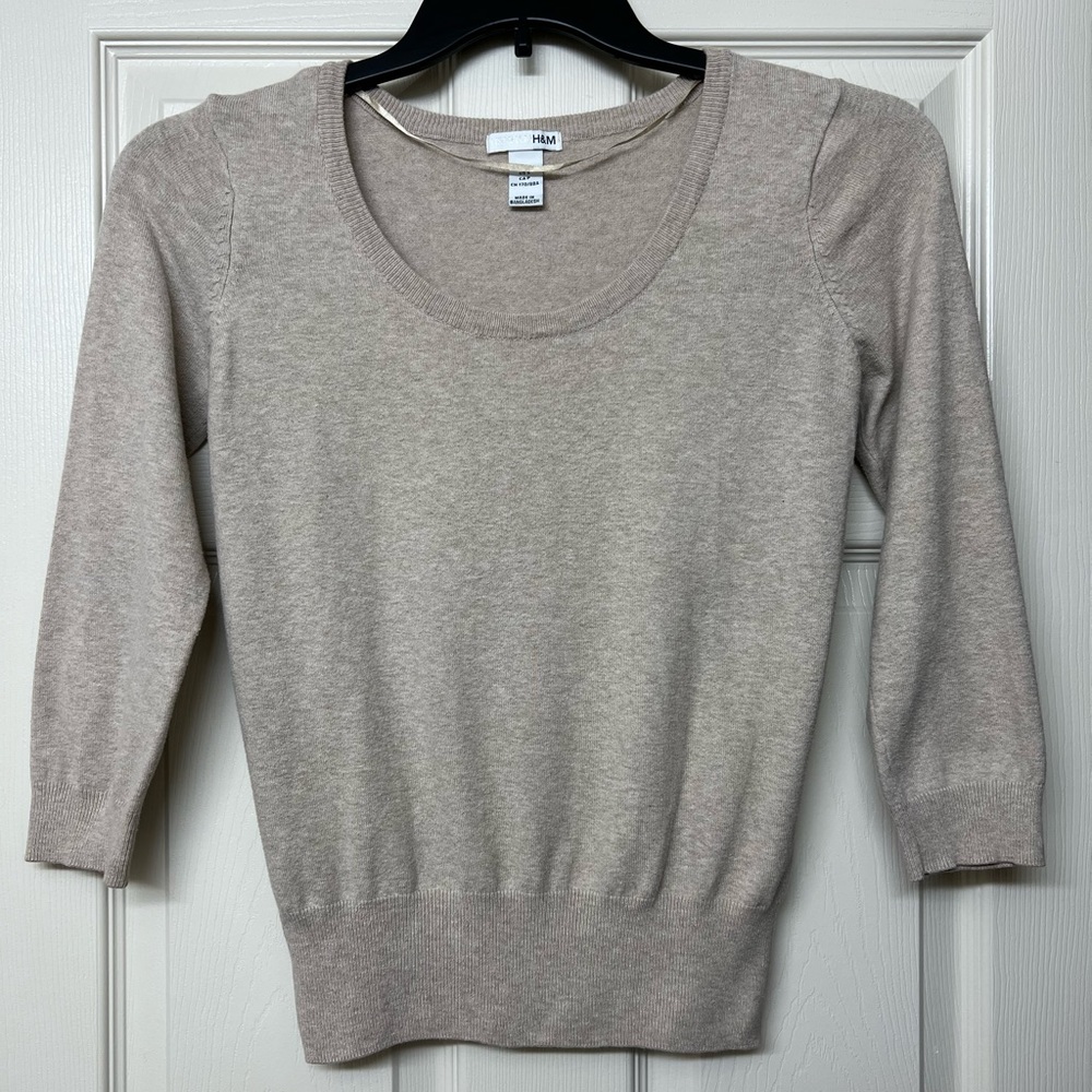 H&M 3/4 sleeve sweater